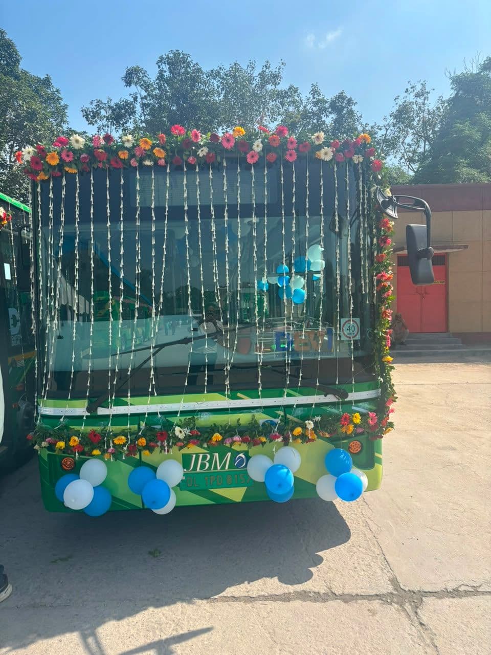 Delhi CM Flags Off 300 Electric Buses